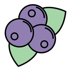 Black Berries Icon