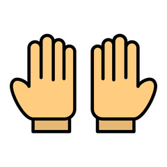 Obraz premium Rubber Gloves Icon