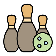 Fototapeta premium Bowling Icon