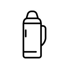 Hot water thermos icon vector. Hot drink. line icon style. simple design editable. Design simple illustration