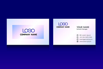Fototapeta na wymiar Clean and simple modern business card