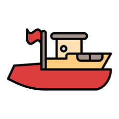 Rescue Boat Icon