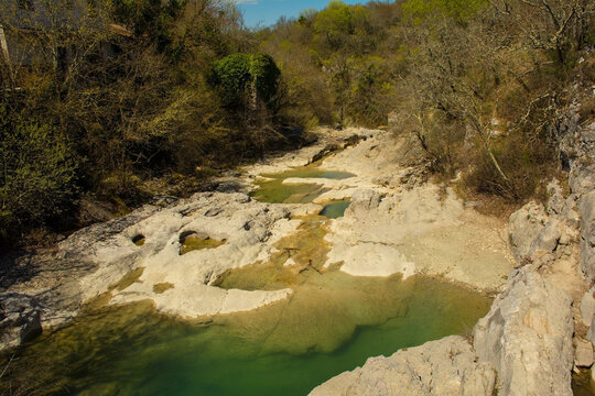 A small river close to the village of Kotli near Buzet in Istria, western Croatia
