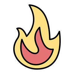 Obraz na płótnie Canvas Fire Icon