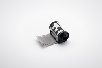 Photographic film in a cassette.