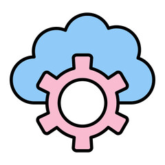 Cloud Setting Icon