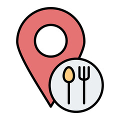 Restaurant Location Icon