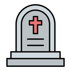Obraz premium Cemetery Icon