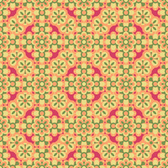 Abstract seamless flower pattern. Repeat pattern.
