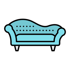 Chaise Lounge Sofa Icon