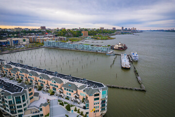 Aerial Drone of Weehawken New Jersey