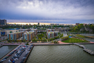 Aerial Drone of Weehawken New Jersey