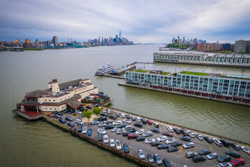 Aerial Drone of Weehawken New Jersey