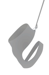 Dog textile lead canine. vector