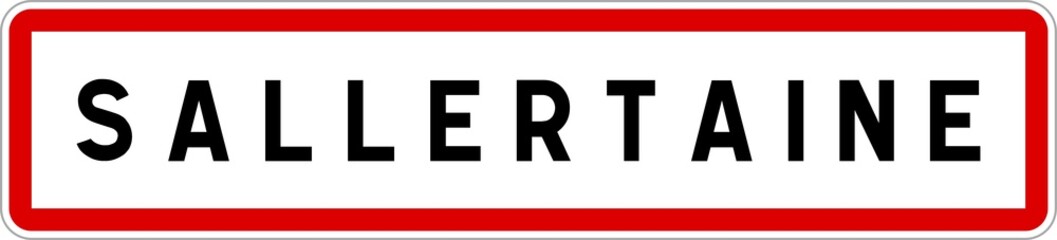 Panneau entrée ville agglomération Sallertaine / Town entrance sign Sallertaine