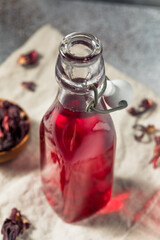 Homemade Sweet Hibiscus Tea Simple Syrup