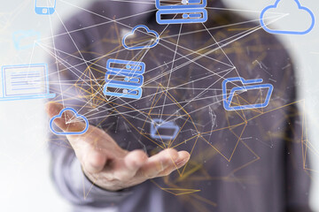 conference Digital Network and data concept 3d