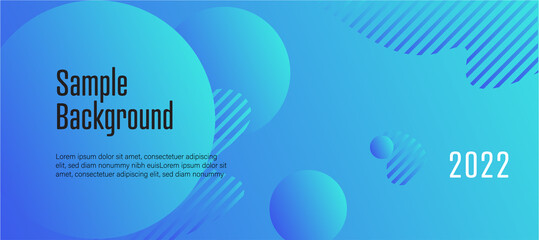 Blue Abstract Background Panoramic 1