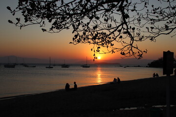 Sunset Cacup&eacute; Florian&oacute;polis Brasil