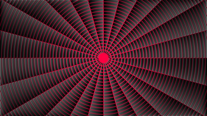 Red black fantastic radial pattern background