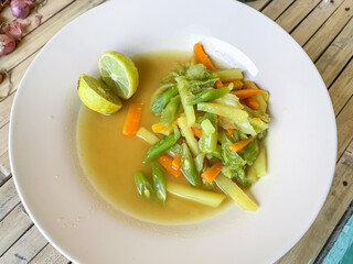 soup with vegetables
