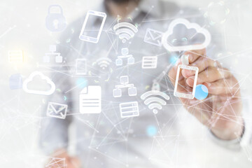 data code binary concept