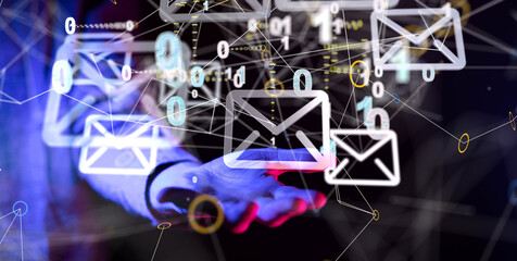 mail communication support contact concept service