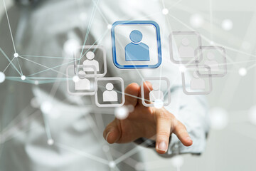 Global network. Blockchain. 3D illustration. Neural networks and artificial intelligence. Abstract