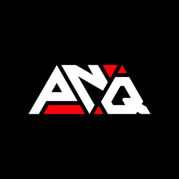 PNQ triangle letter logo design with triangle shape. PNQ triangle logo design monogram. PNQ triangle vector logo template with red color. PNQ triangular logo Simple, Elegant, and Luxurious Logo...