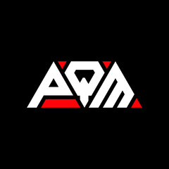 PQM triangle letter logo design with triangle shape. PQM triangle logo design monogram. PQM triangle vector logo template with red color. PQM triangular logo Simple, Elegant, and Luxurious Logo...