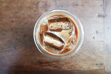 coffee, iced coffee or iced cappuccino coffee