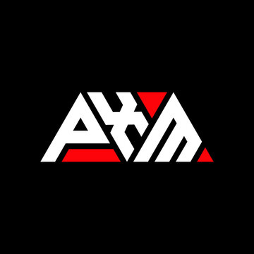 PXM triangle letter logo design with triangle shape. PXM triangle logo design monogram. PXM triangle vector logo template with red color. PXM triangular logo Simple, Elegant, and Luxurious Logo...