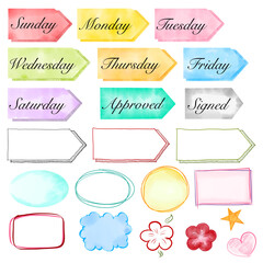 set of speech bubbles