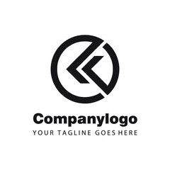 creative arrow circle for logo company design