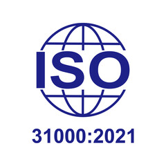 so 31000:2021 icon. Risk Management. Standard quality symbol