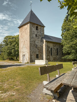 St. Rochus church in Wollseifen, Nationalpark Eifel, Germany.