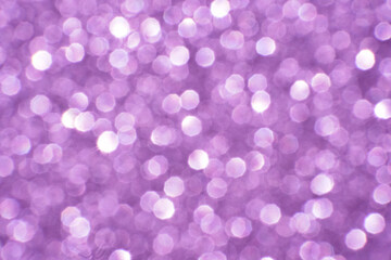 Bokeh circle with pink sparkles background. Red glitter backdrop. Monochrome texture. New year luxury snow. Copyspace. Shimmer confetti wallpaper. Dreamy shiny design detail