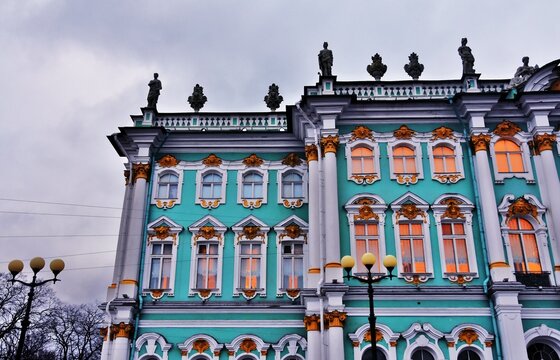 Saint-Petersburg, Russia- November 14, 2018: Hermitage Winter palace in Saint Petersburg, Russia