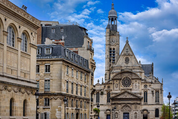 Fototapeta na wymiar Saint Etienne du Mont church in Paris, France