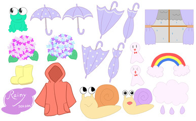 紫の梅雨セット