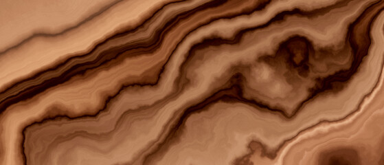 Abstract marble background in brown and black colors. Texture illustration