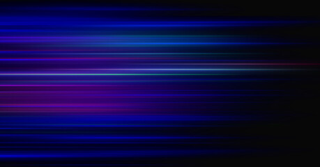 Abstract light trails in the dark, motion blur effect. Digital artwork creative graphic design.