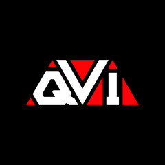 QVI triangle letter logo design with triangle shape. QVI triangle logo design monogram. QVI triangle vector logo template with red color. QVI triangular logo Simple, Elegant, and Luxurious Logo...