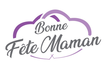 Naklejka premium Bonne fête maman