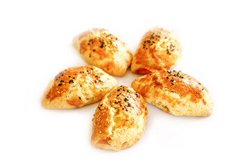 Traditional Turkish cookies. Sweet pastries for tea. Delicious treat from Turkey