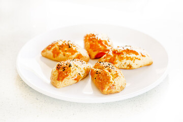 Traditional Turkish cookies. Delicious treat from Turkey. Sweet pastries for tea