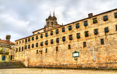 Fototapeta na wymiar Monastery of San Paio de Antealtares in Santiago de Compostela, UNESCO world heritage in Galicia, Spain