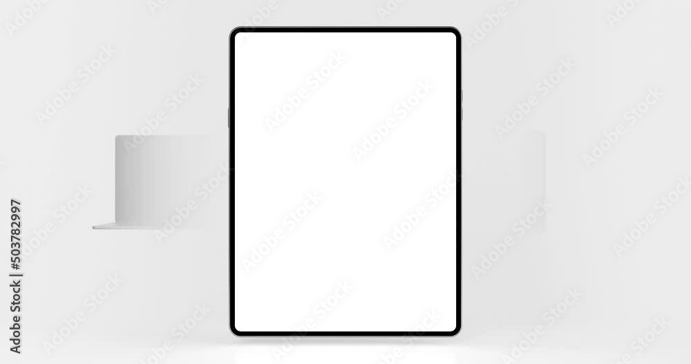 Canvas Prints laptop, smartphone, and tablet with blank screen presentation application template for various devic