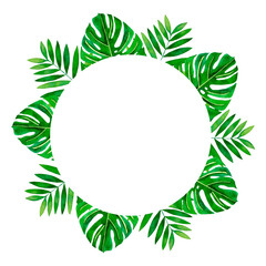 Watercolor floral wreath. Illustration for wedding stationery, greetings, backgrounds, textures, DIY, wrappers, postcards, logo, etc.