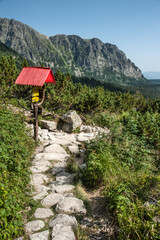 hiking in the mountains